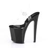 Pleaser - XTREME808CRS KnöchelriemenSandale, Poledance Schuhe - Pole dance schuhe - Schwarz/Silberfarben Product image